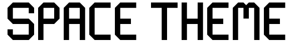 Space Theme font preview